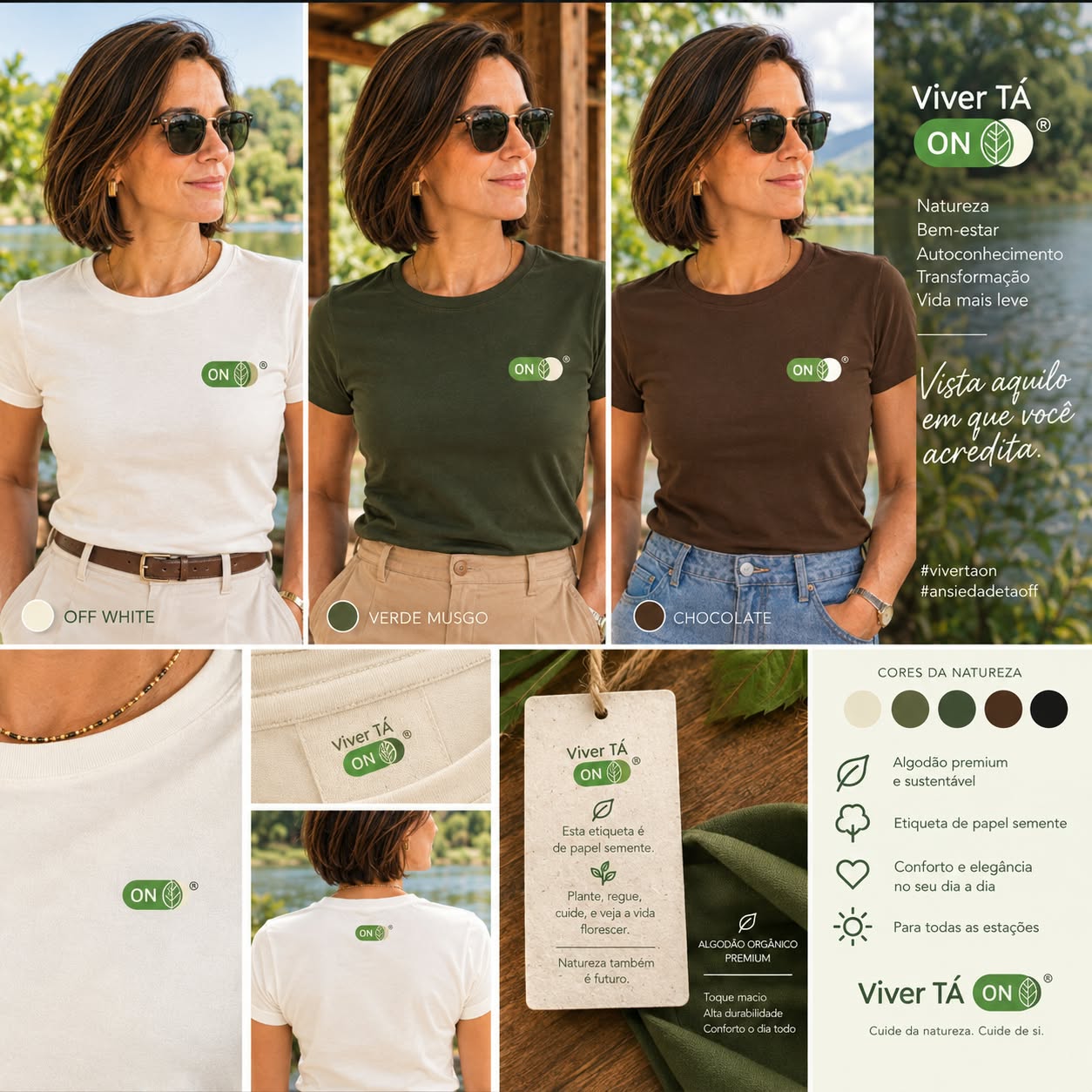 Camiseta Viver Tá ON